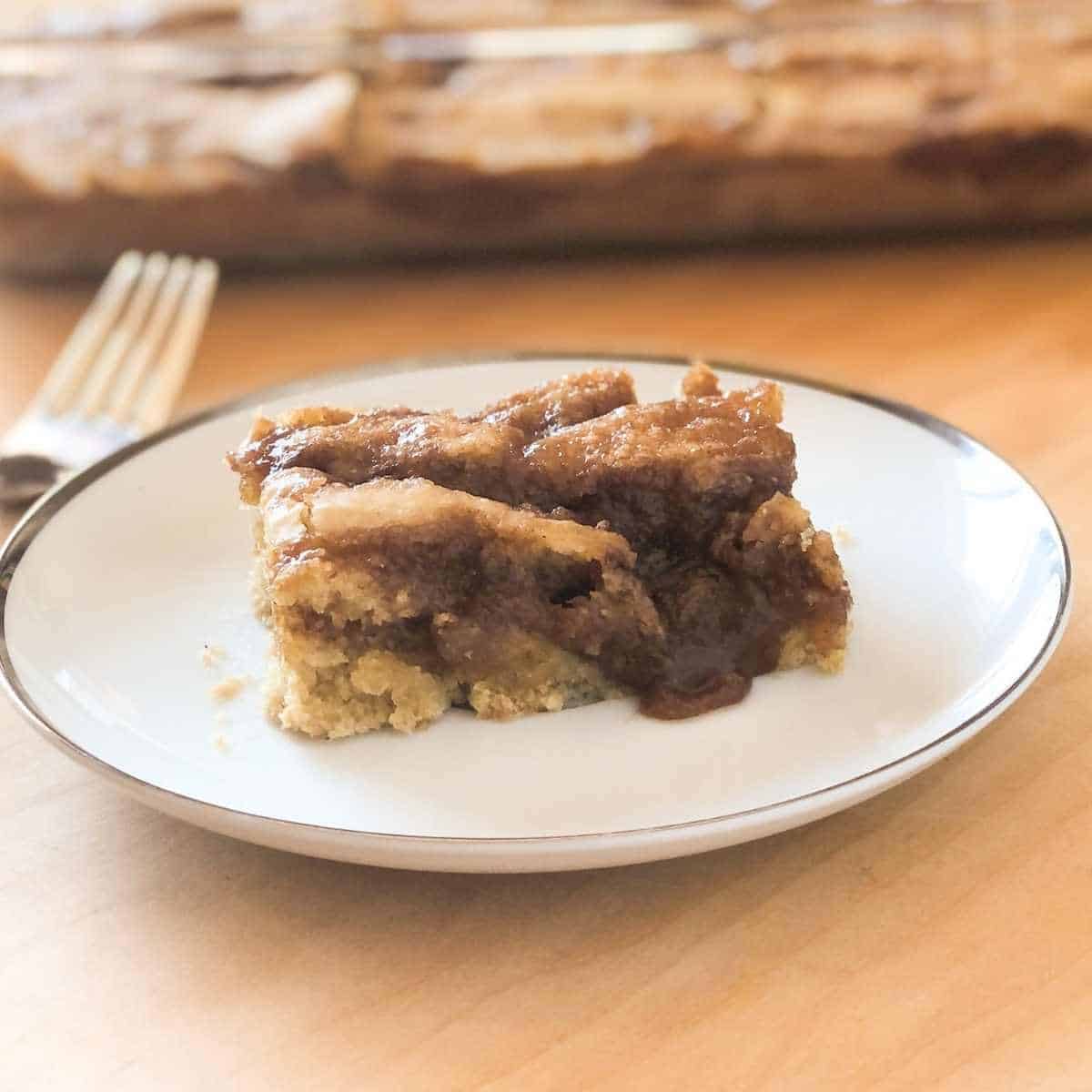 Eggless coffee cake